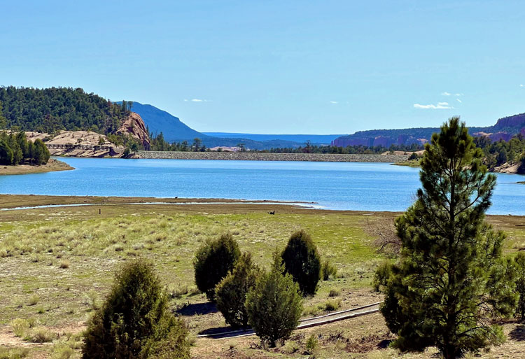 A view of the Asaayi Lake near Navajo, New Mexico